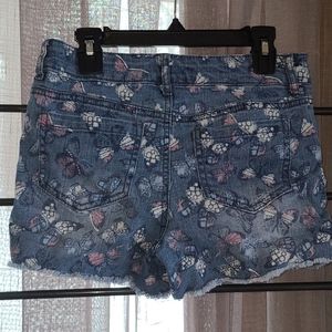Butterfly Jean shorts with built in elastic straps